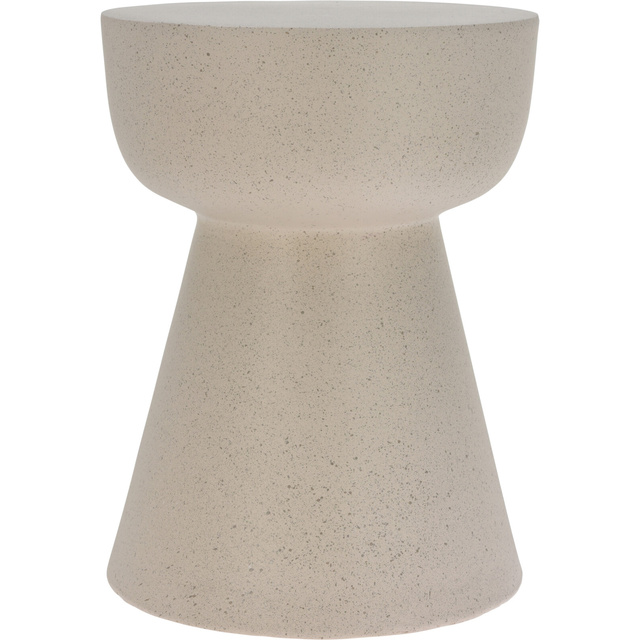 Meseu lateral minimalist din placă de magneziu, con, 33 x 43 cm