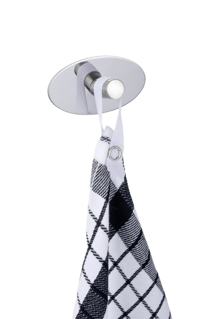 Wall hook Piceno, 2pcs, stainless steel shiny