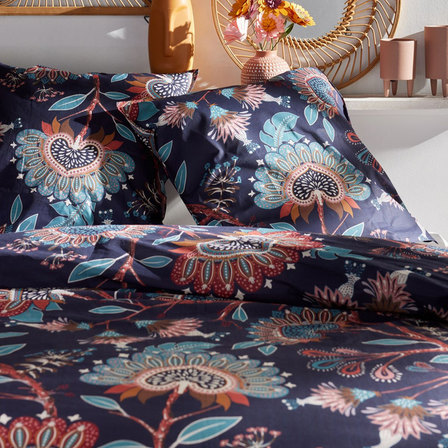 Lenjerie de pat din bumbac, pilota si 2 perne, 220 x 240 cm, LULUS