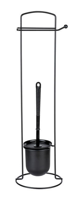 Suport metalic pentru hartie cu recipient perie toaleta 2in1 ZALEA