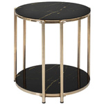 Masuta de cafea cu imitatie de marmura, 45 x 46 cm