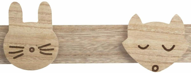 Cuier pentru copii ANIMAL, 55 cm, motiv animale