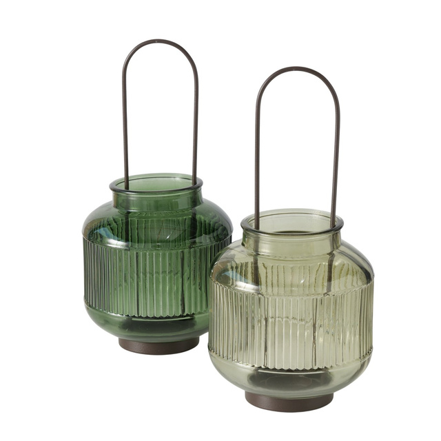 Suport pentru lumânări din sticlă ZENOR, 29 cm