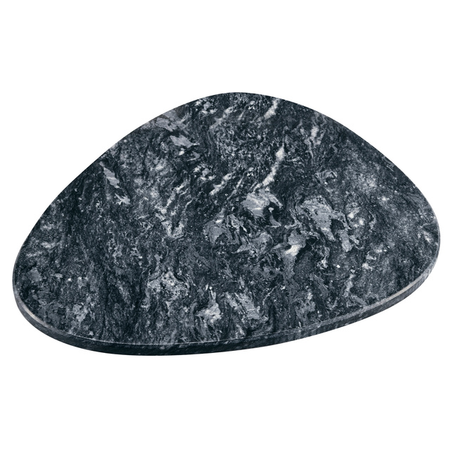 Farfurie de servire din marmura slefuita, 25 x 25 cm