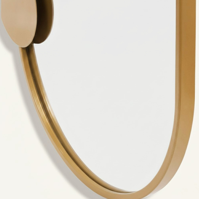 Oglindă de perete SAANA cu decorațiuni geometrice, 46 x 76 cm