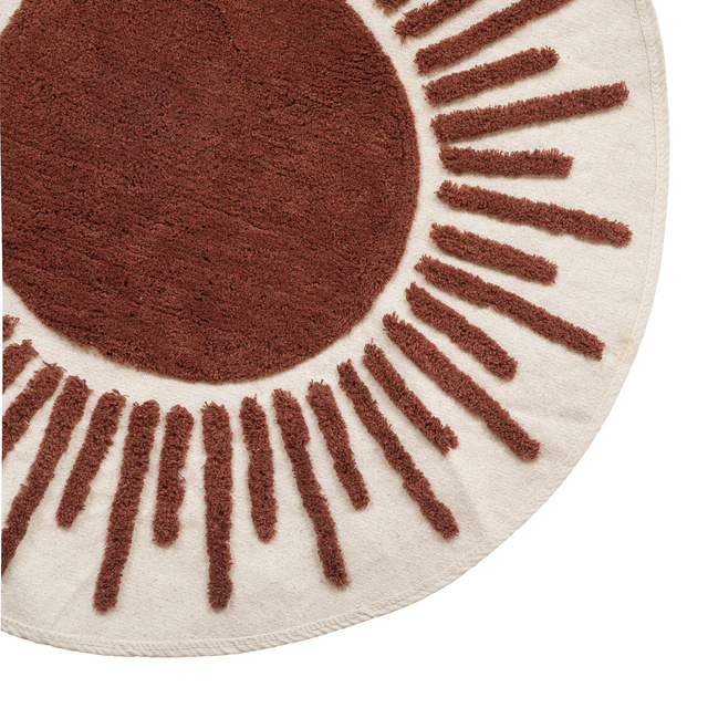 Covor rotund ALI, din bumbac, 90 cm