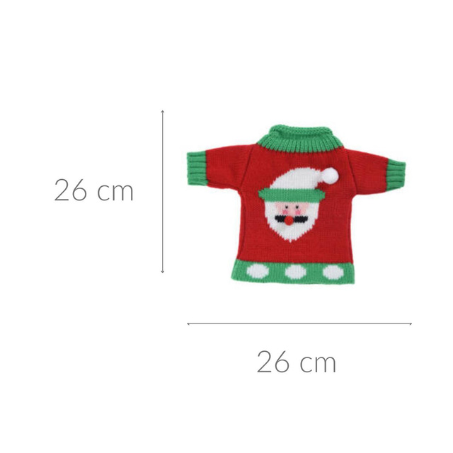 Husa pentru sticle de vin XMAS, 26 cm