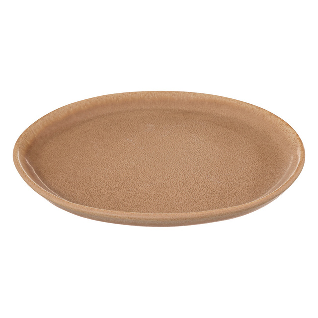 Farfurie din gresie maro, Ø 21 cm
