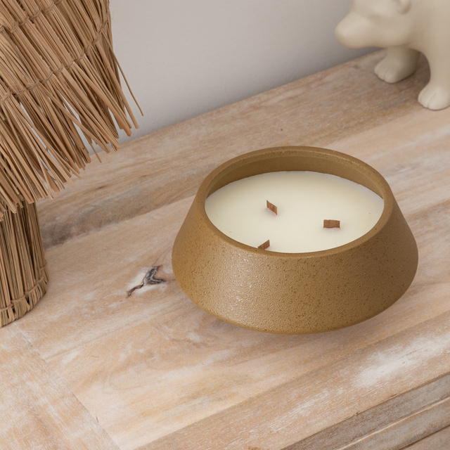 INU lumânare ceramică 580 g auriu