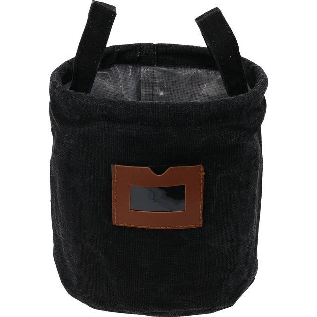 Cos din material cu fereastra si manere, Ø 16 cm