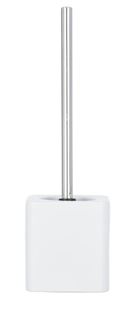 Perie WC cu suport, Alb, 39,5x12x12 cm, WENKO