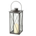 Lantern metalic lumanare, geam de sticla, FAROL, 30 cm