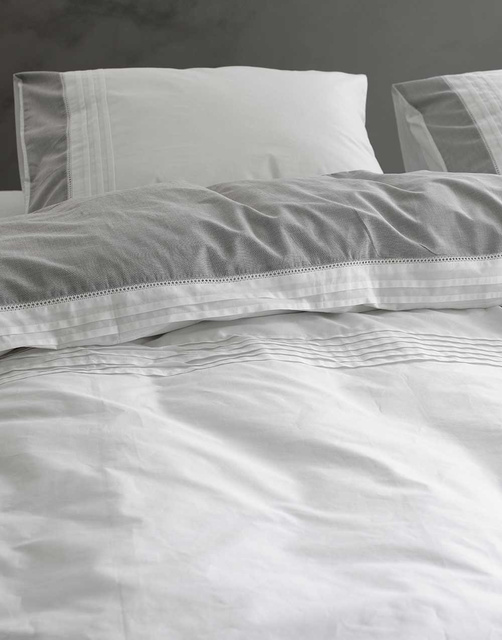 Set de lenjerie de pat din bumbac satinat, 100% bumbac, 200 x 220 cm, Essenza