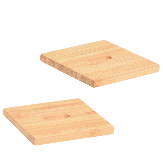 Set 6 coastere, 10 x 10 cm, bambus
