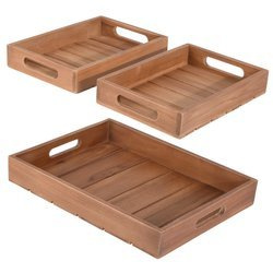 Set tavi decorative TEAK, 3 bucati