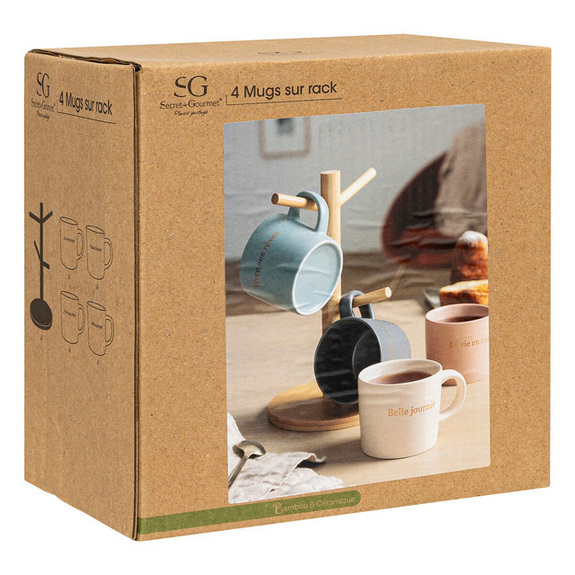 Suport pentru 4 căni S Belle J 200 ml