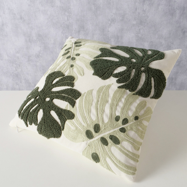 Perna decorativa cu DUBIA monstera, 45 x 45 cm