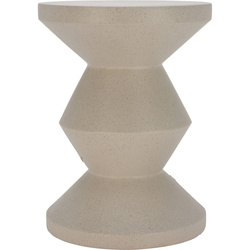 Meseu lateral minimalist din placă de magneziu, conic, 38 x 43 cm