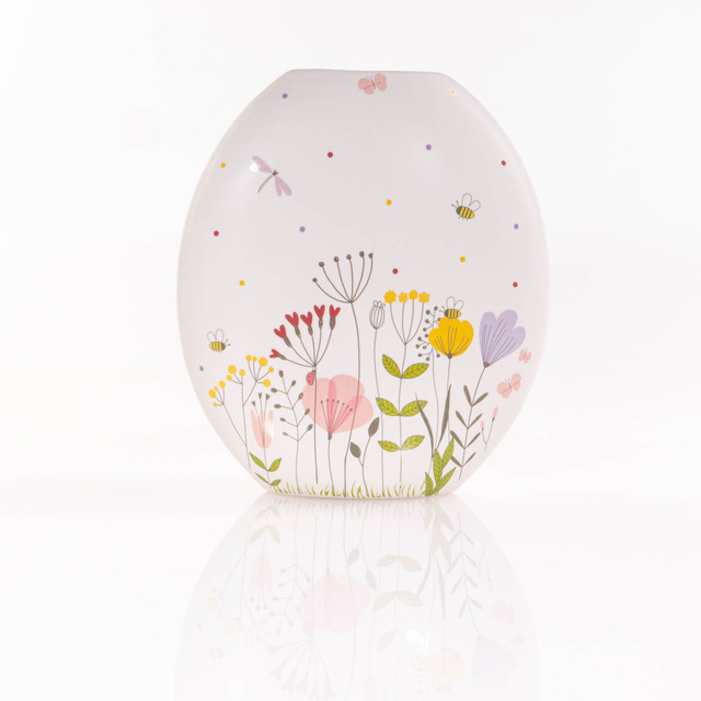 Vaza pentru o floare Florina, model floral, 31 cm