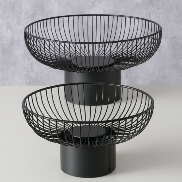 Tăvi metalice pentru fructe CINDY, 2 buc. Ø 30-39 cm