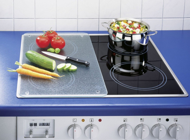 Plăci de protecție din sticlă pentru aragaz - 2 bucăți în set, WENKO, transparente