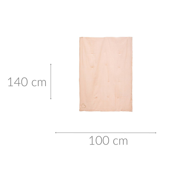 Cuvertura de pat din bumbac pentru camera copiilor LILI, 100 x 140 cm