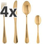 Set Tacâmuri, Inox, Auriu