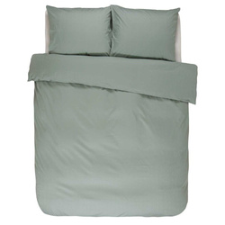 Lenjerie din satin de bumbac în nuanța verde marin, lenjerie olandeză, Essenza, 200 x 220 cm