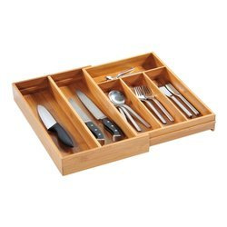 Inserție pentru tacâmuri, reglabilă, 26-49 cm, bambus, KESPER