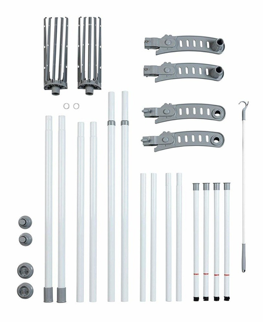 Cuier telescopic HERKULEX FLEX, suport practic cu dimensiuni reglabile - 165-300 x 116-190 x 36 cm, WENKO