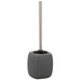 Recipient pentru perie FARO GREY + perie WC, WENKO, gri