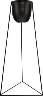 Suport modern pentru ghivece pe un trepied, 2 bucăți, negru