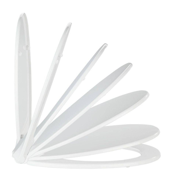 Capacul de toaletă OTTANA GRANIT - Duroplast, cu cădere lentă, WENKO, gri închis