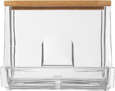 Recipient betisoare urechi Selena, capac din bambus