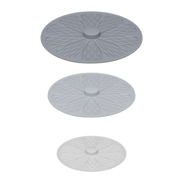 Set 3 capace din silicon pentru oale, diferite marimi