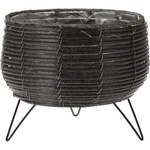 Ghiveci rotund sub formă de coș pe picioare, Ø 25,5