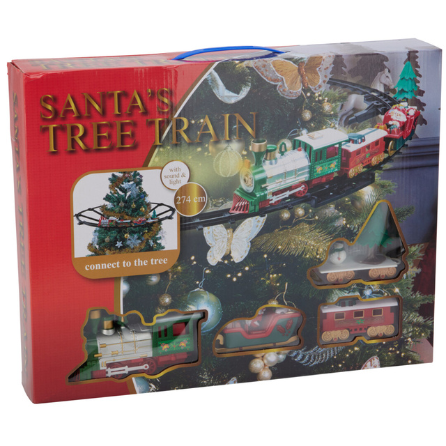 Trenuleț de Crăciun pentru brad, 23 de elemente, Ø 87,5 cm