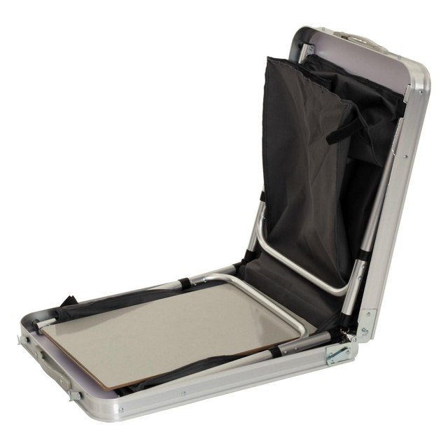 Masă de călătorie pliabilă cu două compartimente mari, 69,5 x 47 x 120 cm