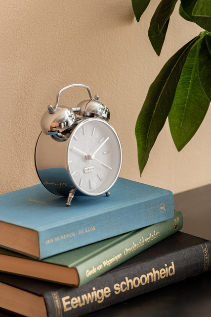 Ceas deșteptător retro PEARL GLOW, Ø 8 cm