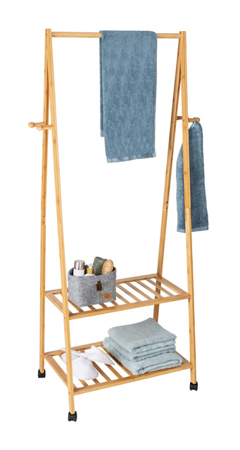 Cuier mobil cu polite HONOLULU, bambus