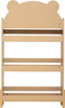Bibliotecă pentru copii FJELLA, 61,5 x 18,5 x 100 cm, ursuleț