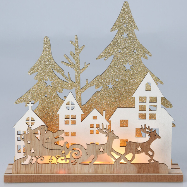 Lampă de masă LED de Crăciun, 20 cm, model 1