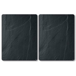 Protectie pentru plita XL, 2 bucati, negru, KESPER