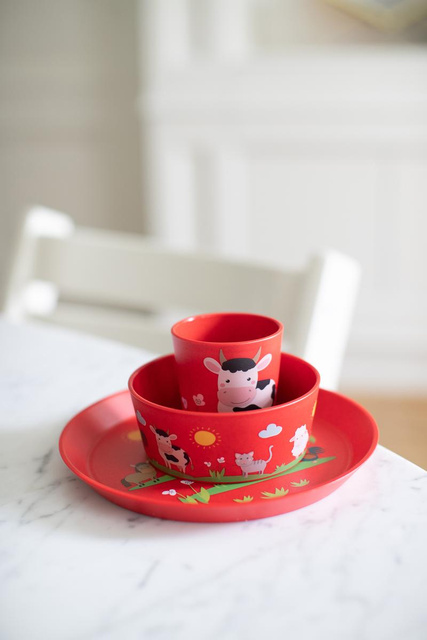 Set de prânz pentru copii, din material organic, KOZIOL