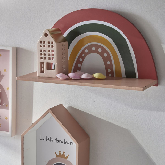 Raft curcubeu pentru camera copiilor HEAD IN THE CLOUDS, 41,5 x 10 x 31,5 cm