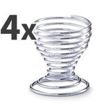 Suporturi metalice pentru ouă, set 4 bucati, ZELLER