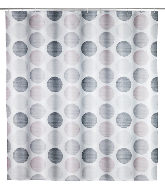 Perdea de dus Pastel Dots, 180 x 200 cm, WENKO