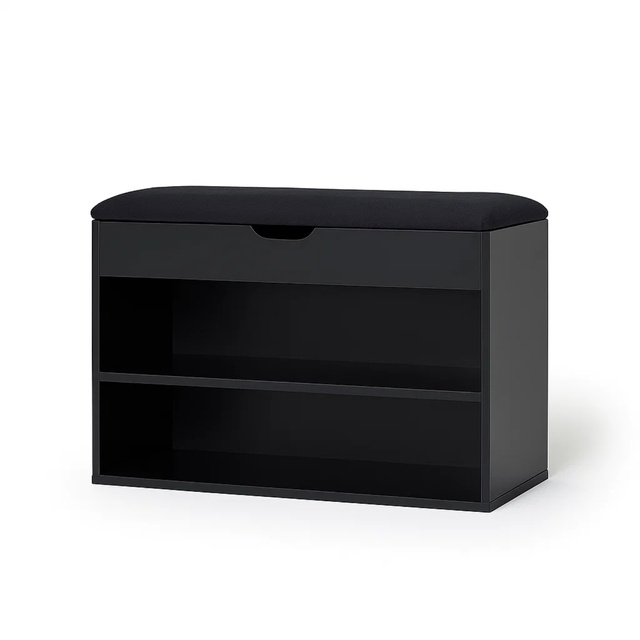 Dulap pentru pantofi cu loc de șezut LEVA, 60 x 30 x 47 cm