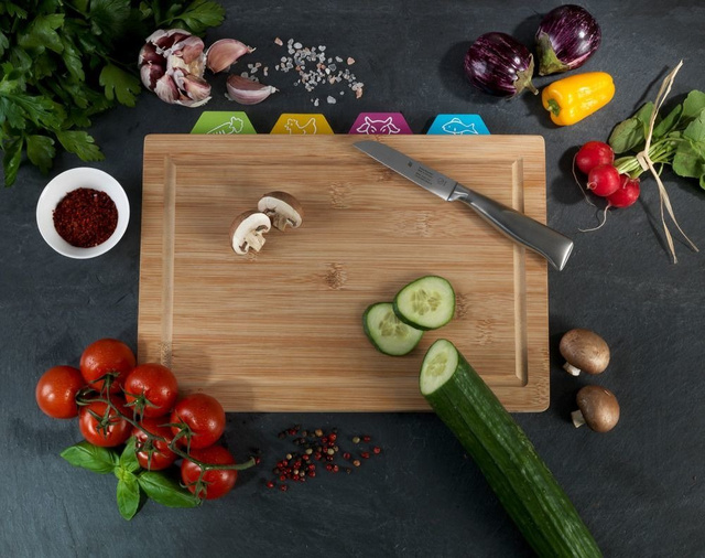 Set tocatoare BELLA, 4 blaturi pentru pește / carne / carne de vită / legume, Wenko