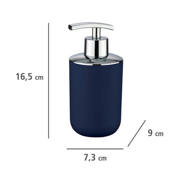 Dispenser de săpun BRASIL, 320 ml, WENKO, albastru închis